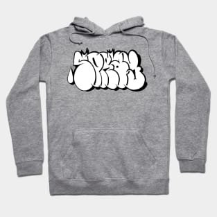 Graffiti Style "SPRAY" Bombing Letters - black Hoodie